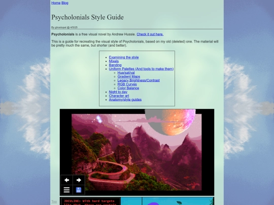 blog/psycholonials screenshot