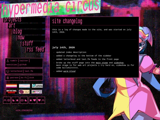 changelog screenshot