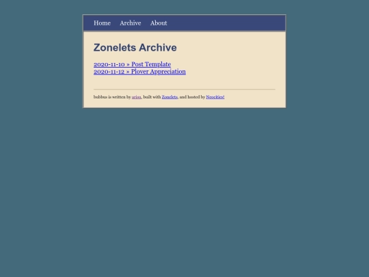 archive screenshot