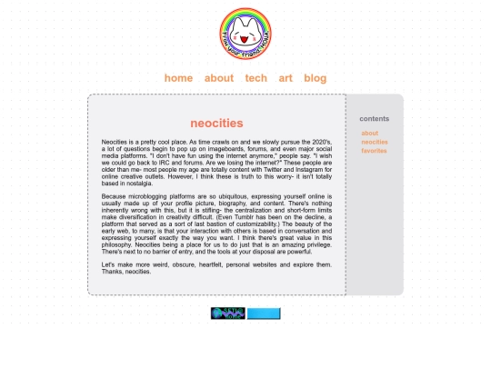 about/neocities screenshot