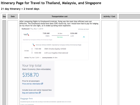 geog3000/itinerary screenshot