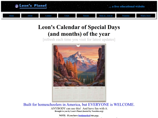 homeschool_calendar screenshot