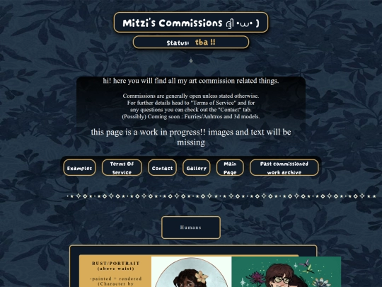 commissions screenshot