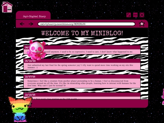 MINIBLOG screenshot
