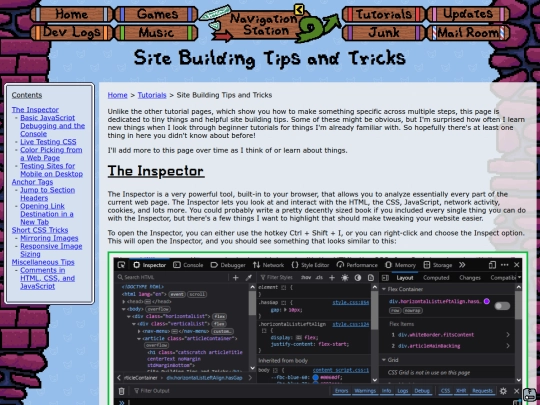 misc/tutorials/tipsAndTricks screenshot
