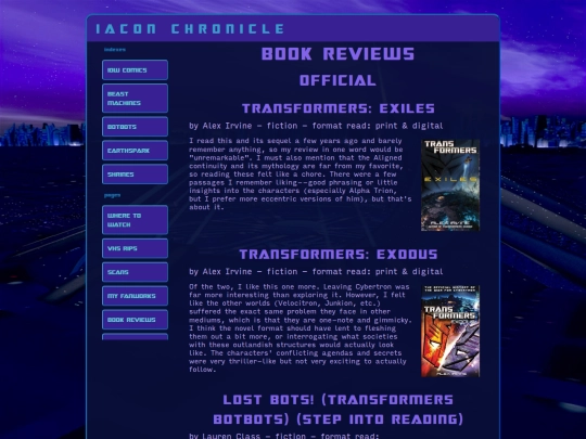 pages/gen/bookreviews screenshot