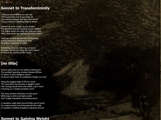 writing/poetry screenshot
