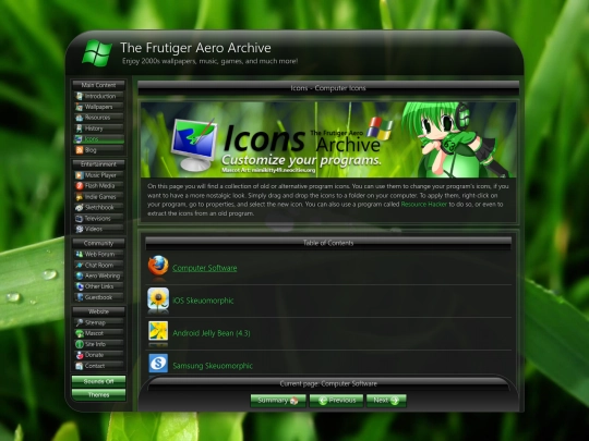 icons screenshot