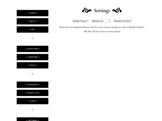 Settings screenshot