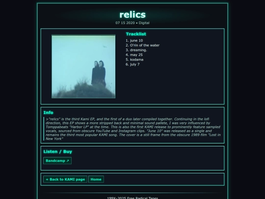 Kami_ep/Relics screenshot