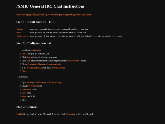 irc screenshot