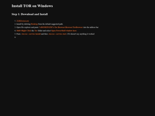 torwindows screenshot