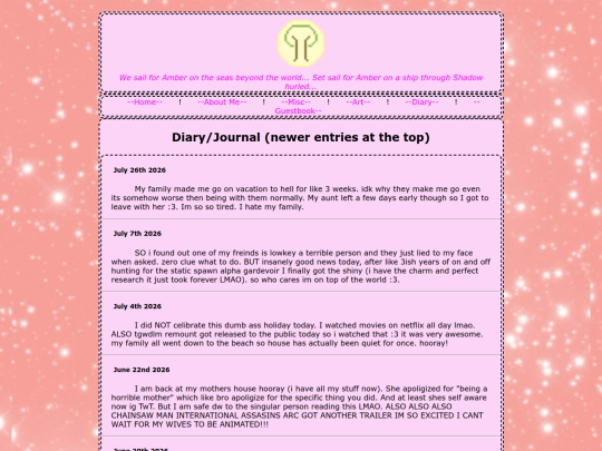 diary screenshot