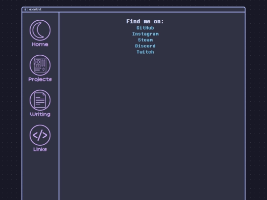 links screenshot