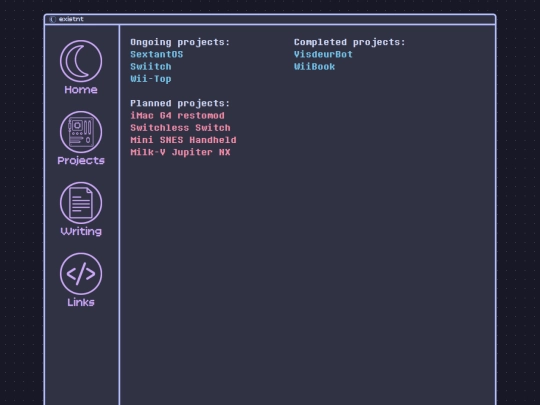 projects screenshot