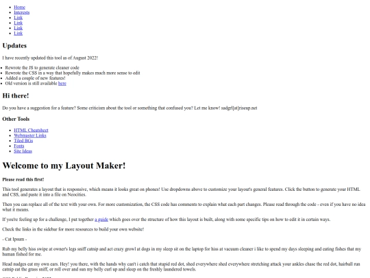 interests screenshot