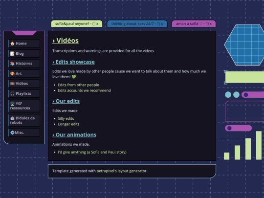 videos screenshot