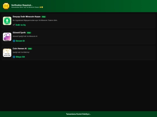 minecoin /Verify screenshot