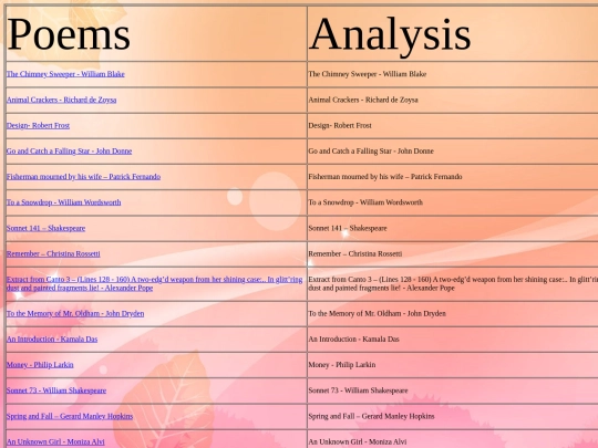Poems screenshot