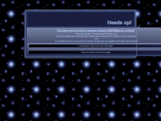 warning screenshot