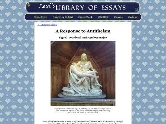 essaylibrary/antitheism screenshot