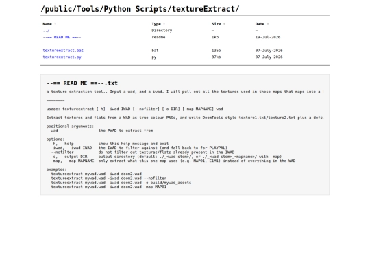 files/Tools/Python Scripts/textureExtract screenshot