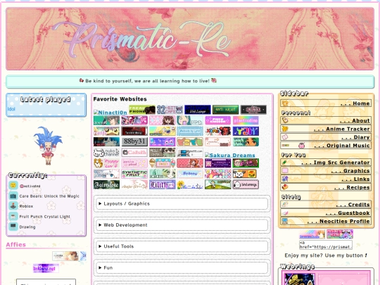 links screenshot