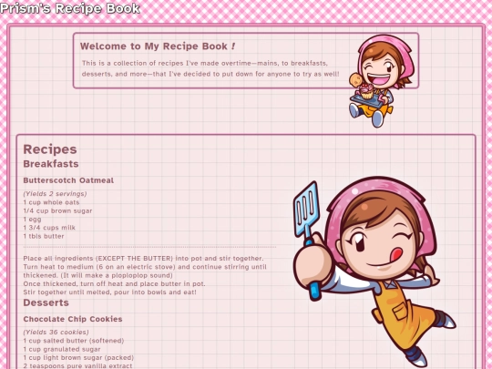 recipes screenshot