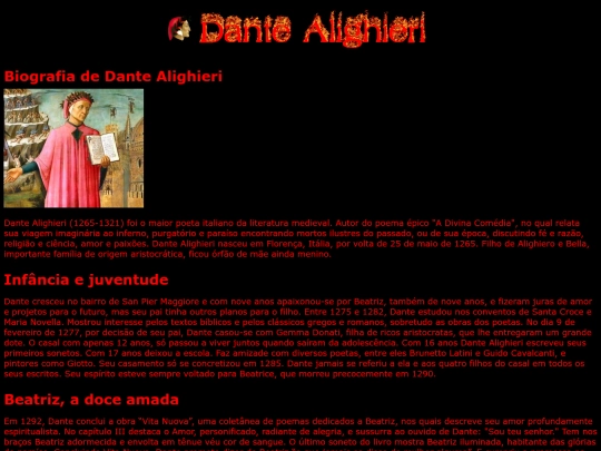 biografia_dante screenshot