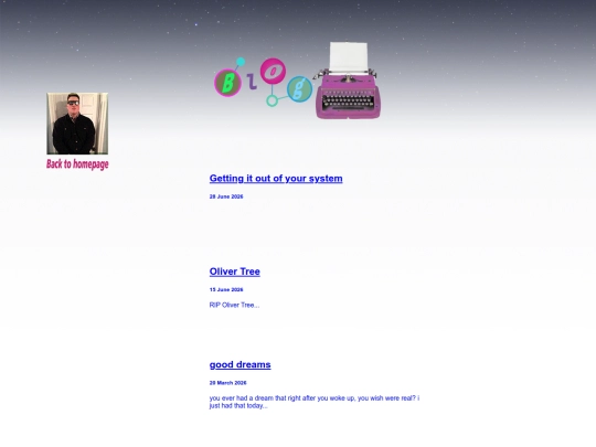 Blog screenshot