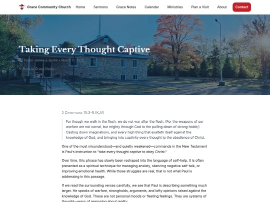 blog/taking-every-thought-captive screenshot