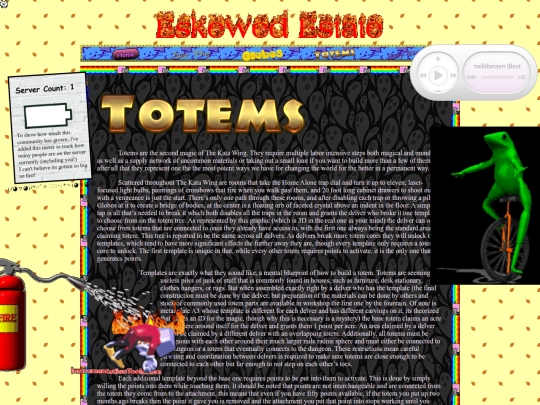 Totems_page screenshot