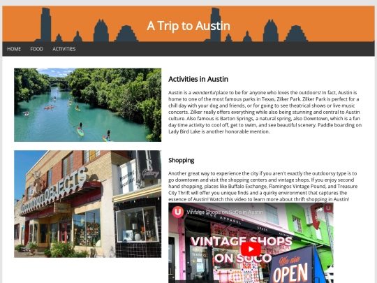 activities screenshot