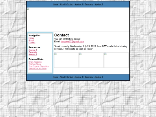main/contact screenshot