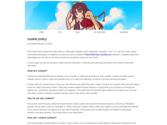 cookiepolicy screenshot