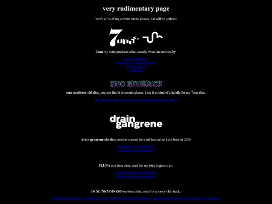 aliases screenshot