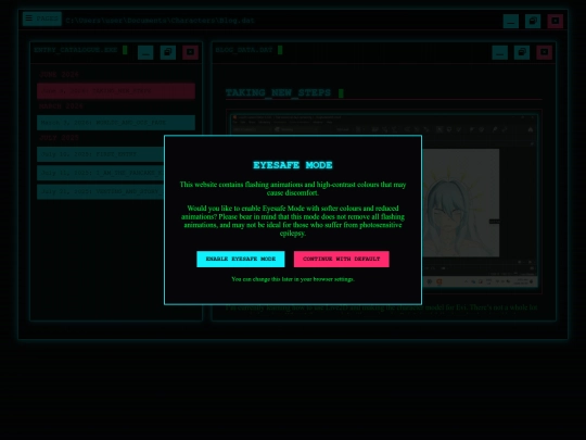 blog screenshot