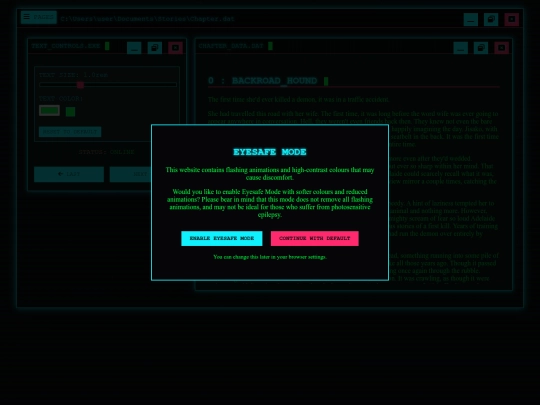 stories pages/ToKissACorpseGoodbye/TKACG0 screenshot