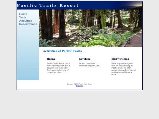 activities screenshot