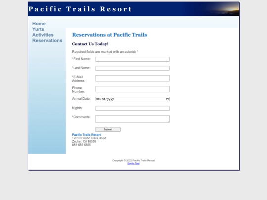 reservations screenshot