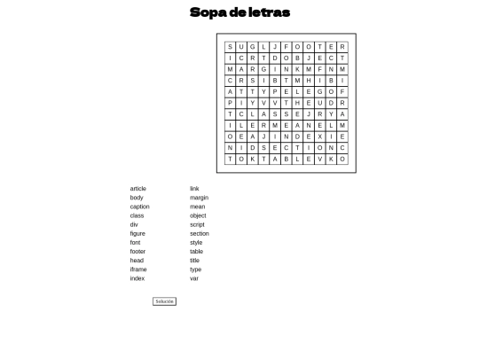 SopaDeLetras screenshot