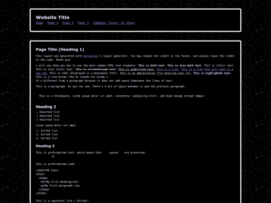 index screenshot