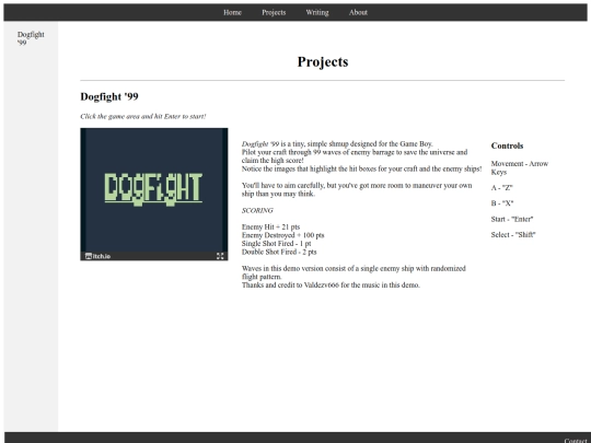Projects screenshot