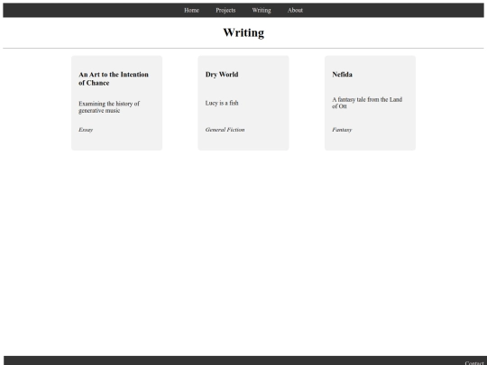 Writing screenshot