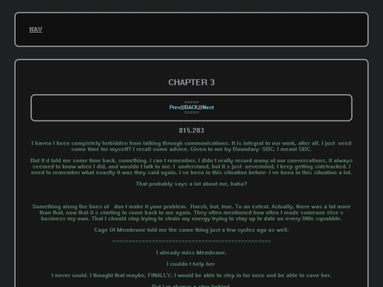 SECTION/MLOC/CHAPTER3 screenshot