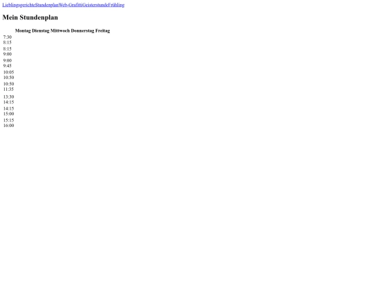 Stundenplan screenshot