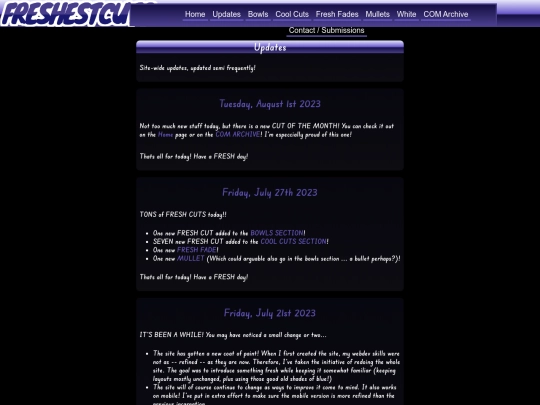 updates screenshot