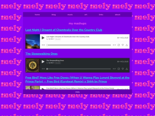 art/music/mashups screenshot