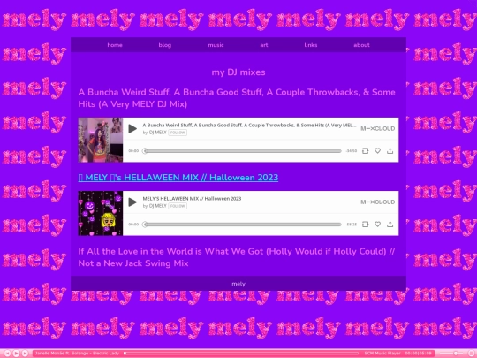 art/music/mixes screenshot