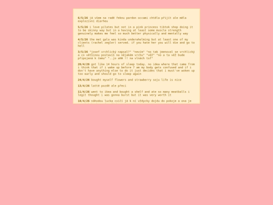 diary screenshot